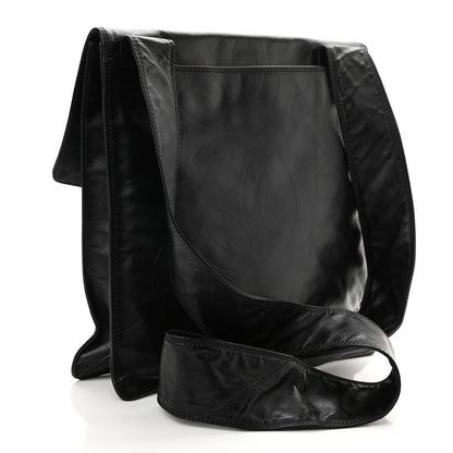 Chanel Calfskin Embossed CC Messenger Bag Black 3 of 8