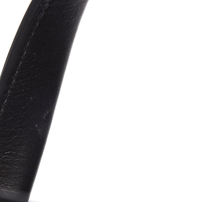 Burberry Grainy Calfskin House Check Small Maidstone Black 7 of 7
