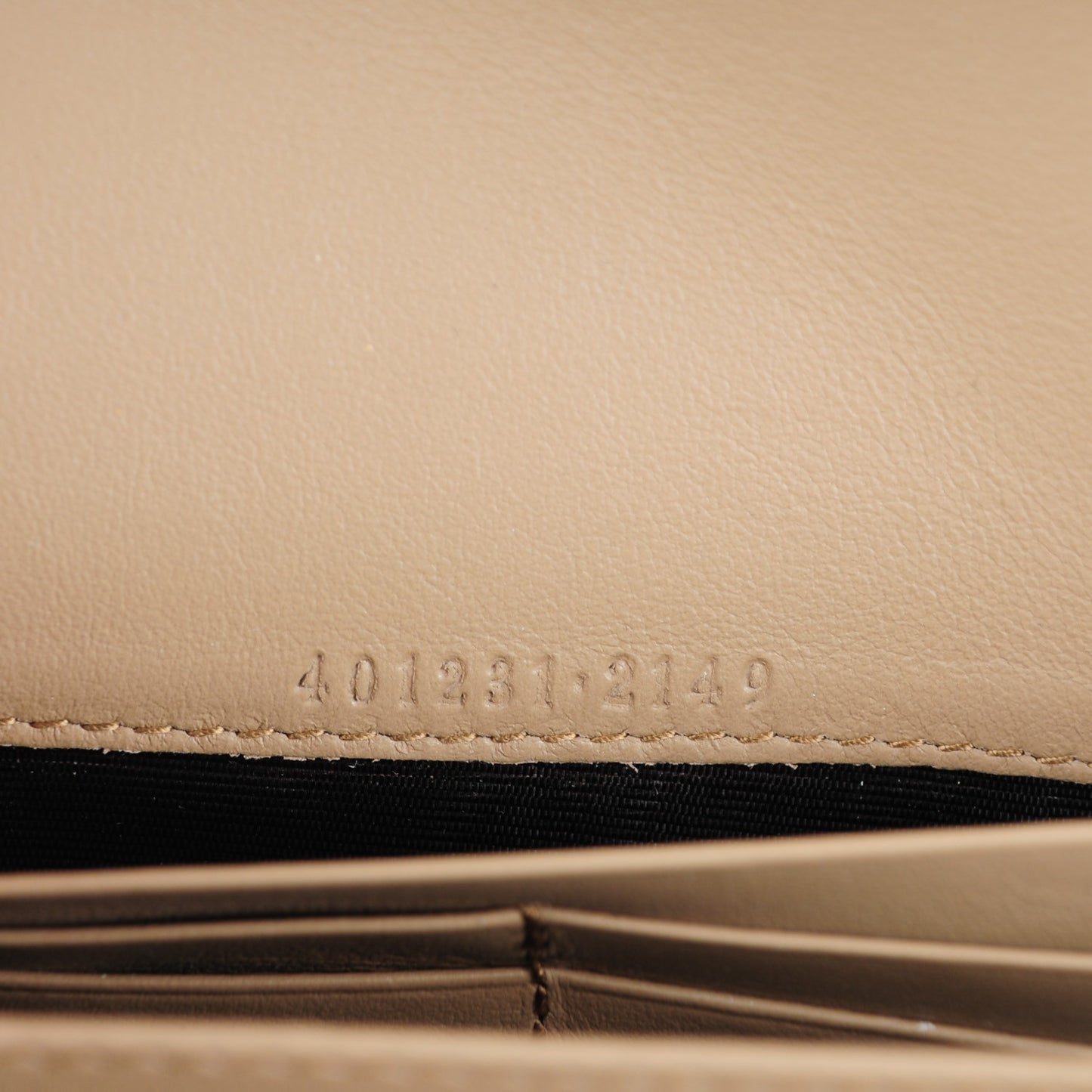 GG Supreme Monogram Mini Dionysus Chain Wallet Beige Taupe