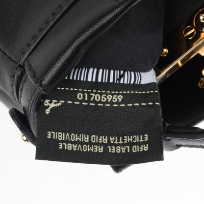 Fendi Nappa Micro Peekaboo Iconic Satchel Black 8 of 8