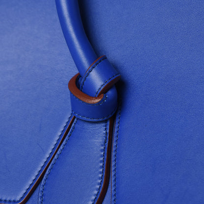 Celine Natural Calfskin Medium Tie Knot Tote Indigo 18 of 20