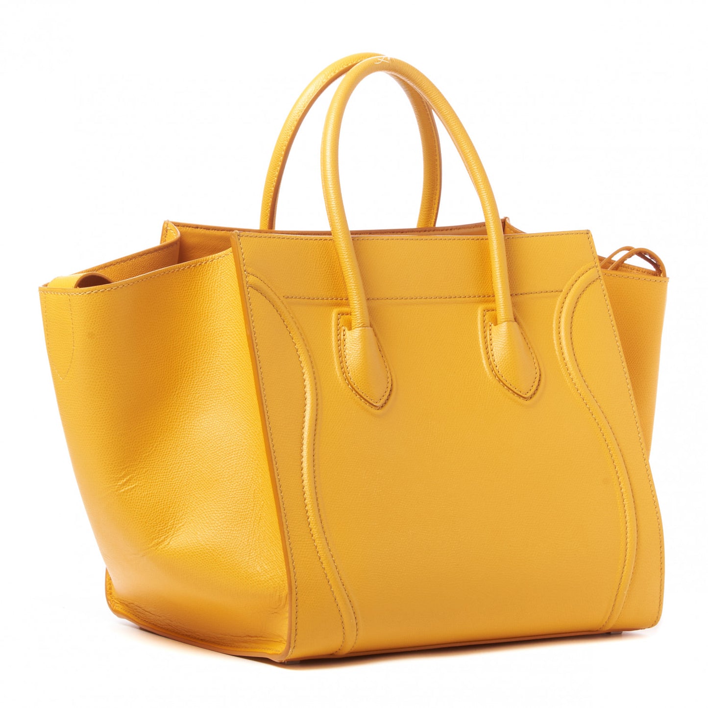 Grained Calfskin Medium Phantom Luggage Yellow