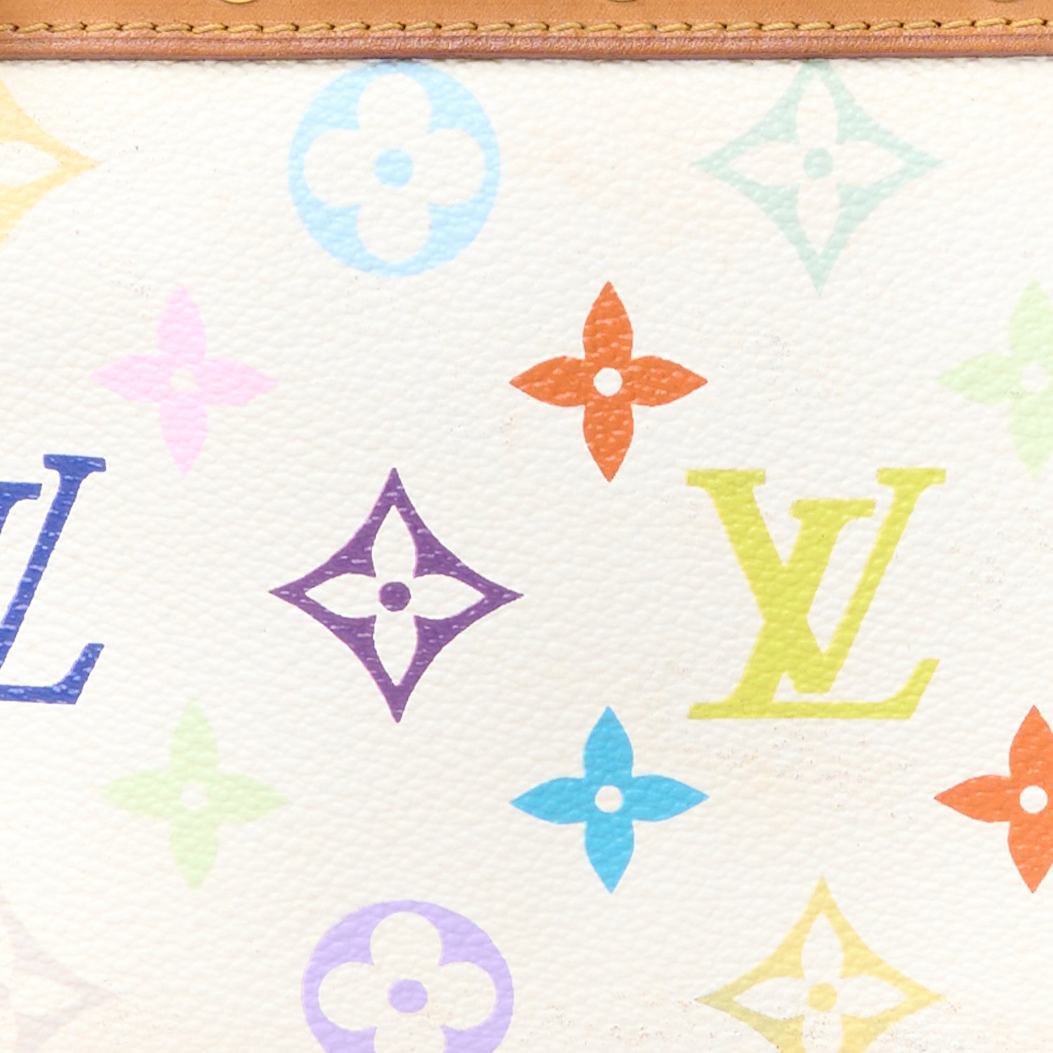 Louis Vuitton Monogram Multicolor Pochette Accessories White 9 of 13