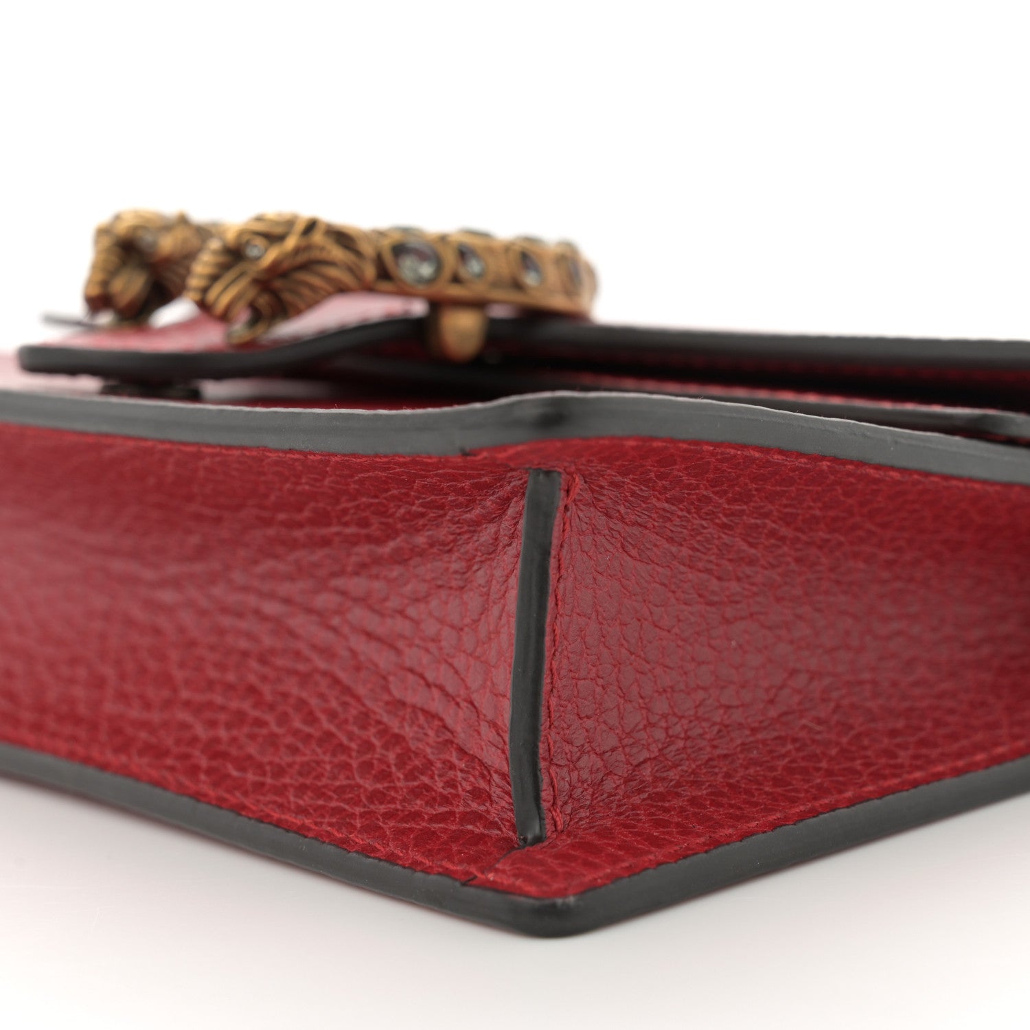 Gucci Calfskin Super Mini Dionysus Shoulder Bag Hibiscus Red 9 of 10