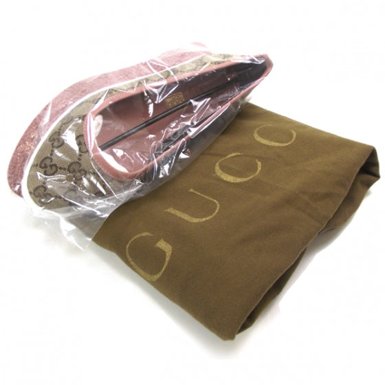 Monogram Ballet Flats 37.5 Pink