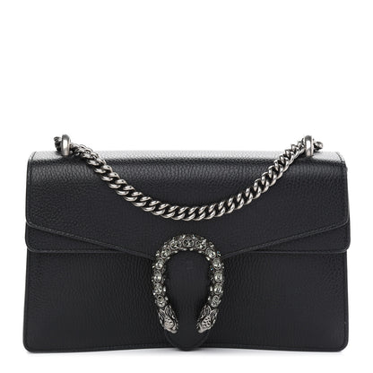 Gucci Pebbled Calfskin Small Dionysus Shoulder Bag Black 1 of 12