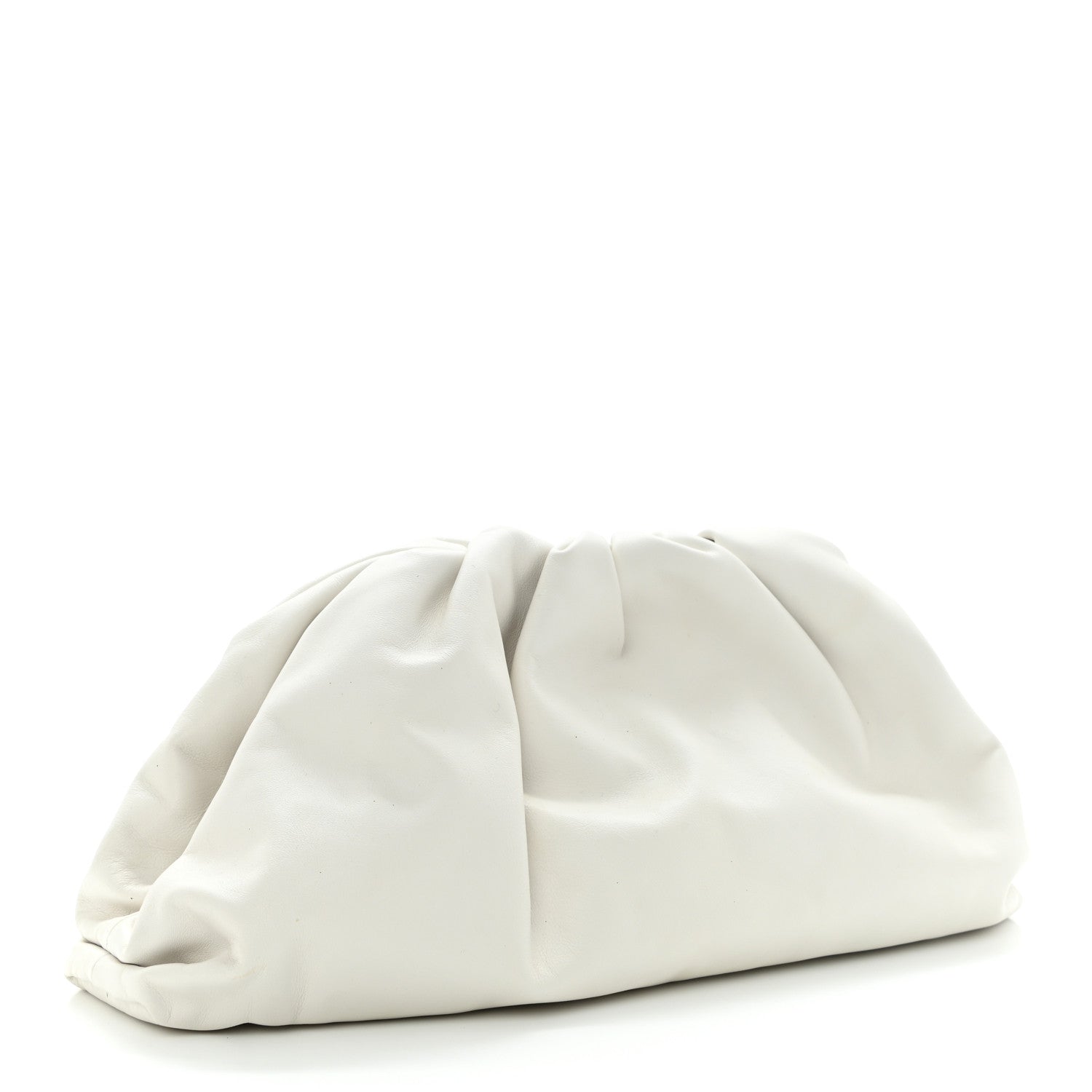 Bottega Veneta Smooth Butter Calf The Pouch Oversized Clutch Mist 3 of 9