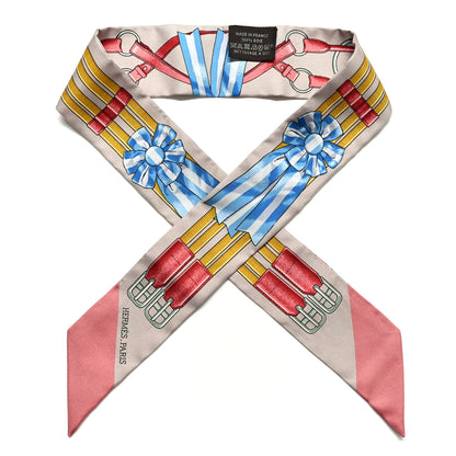 Hermes Silk Jumping Twilly Beige Rose Vieux Rose 1 of 5