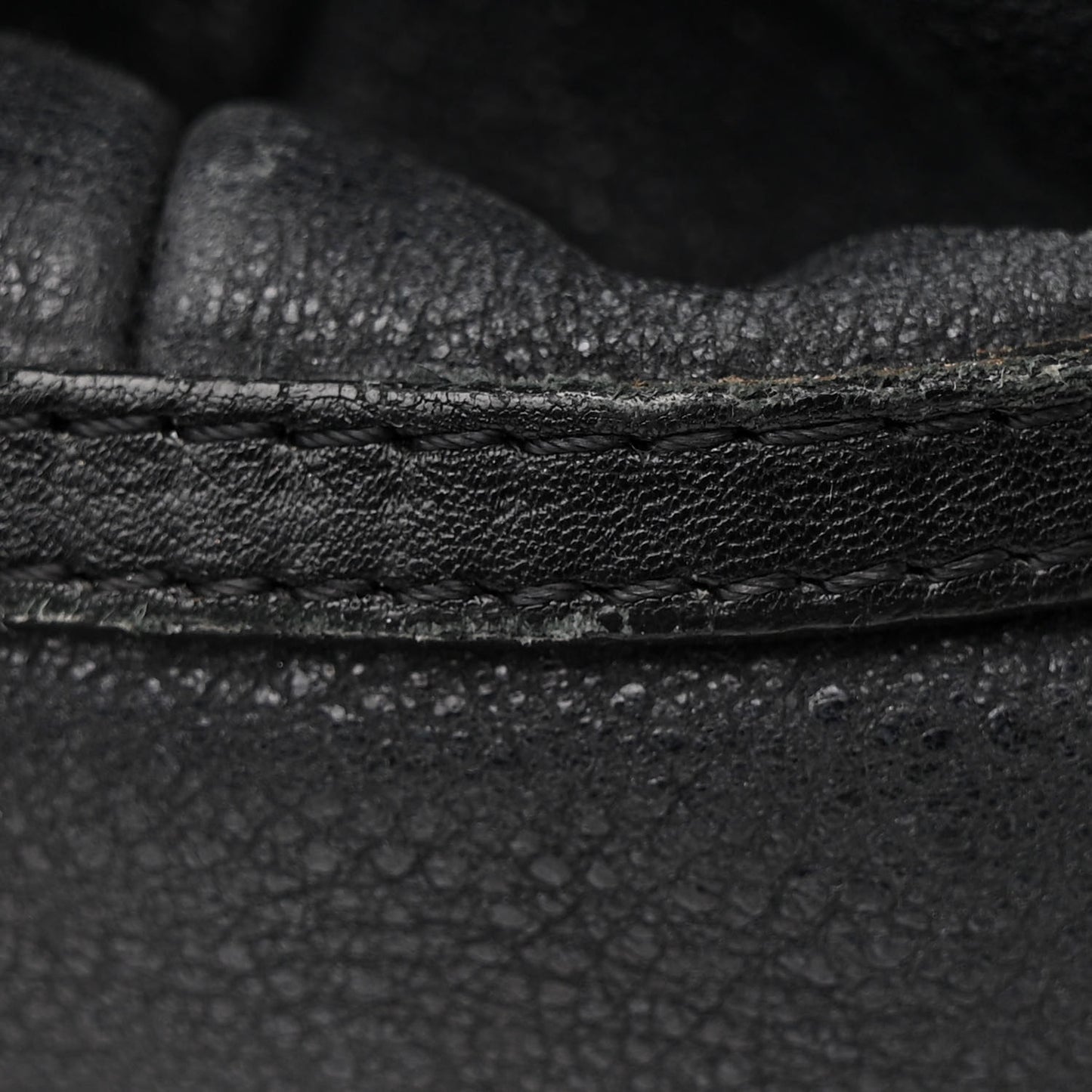 Washed Calfskin Tote Black