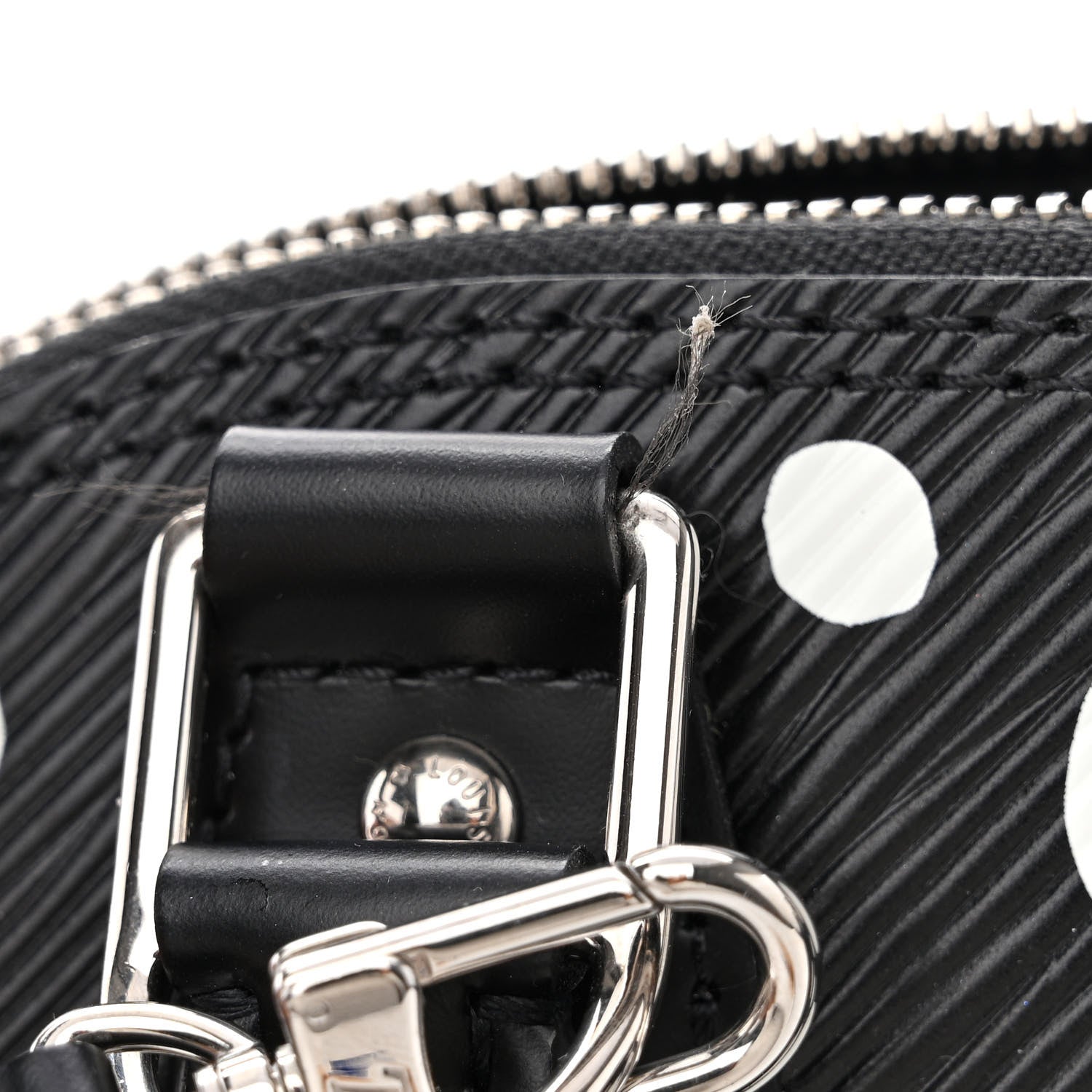 Louis Vuitton X YK Epi Alma BB Black White 12 of 14