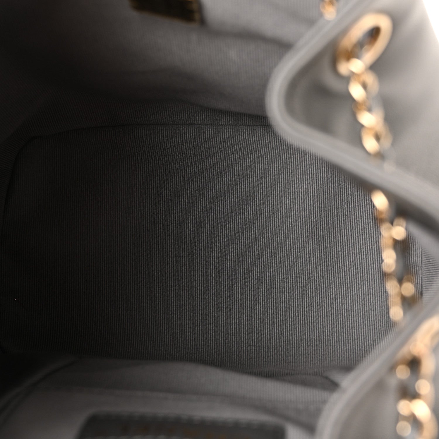 Chanel Lambskin Quilted Small Duma Drawstring Backpack Grey 4 of 10