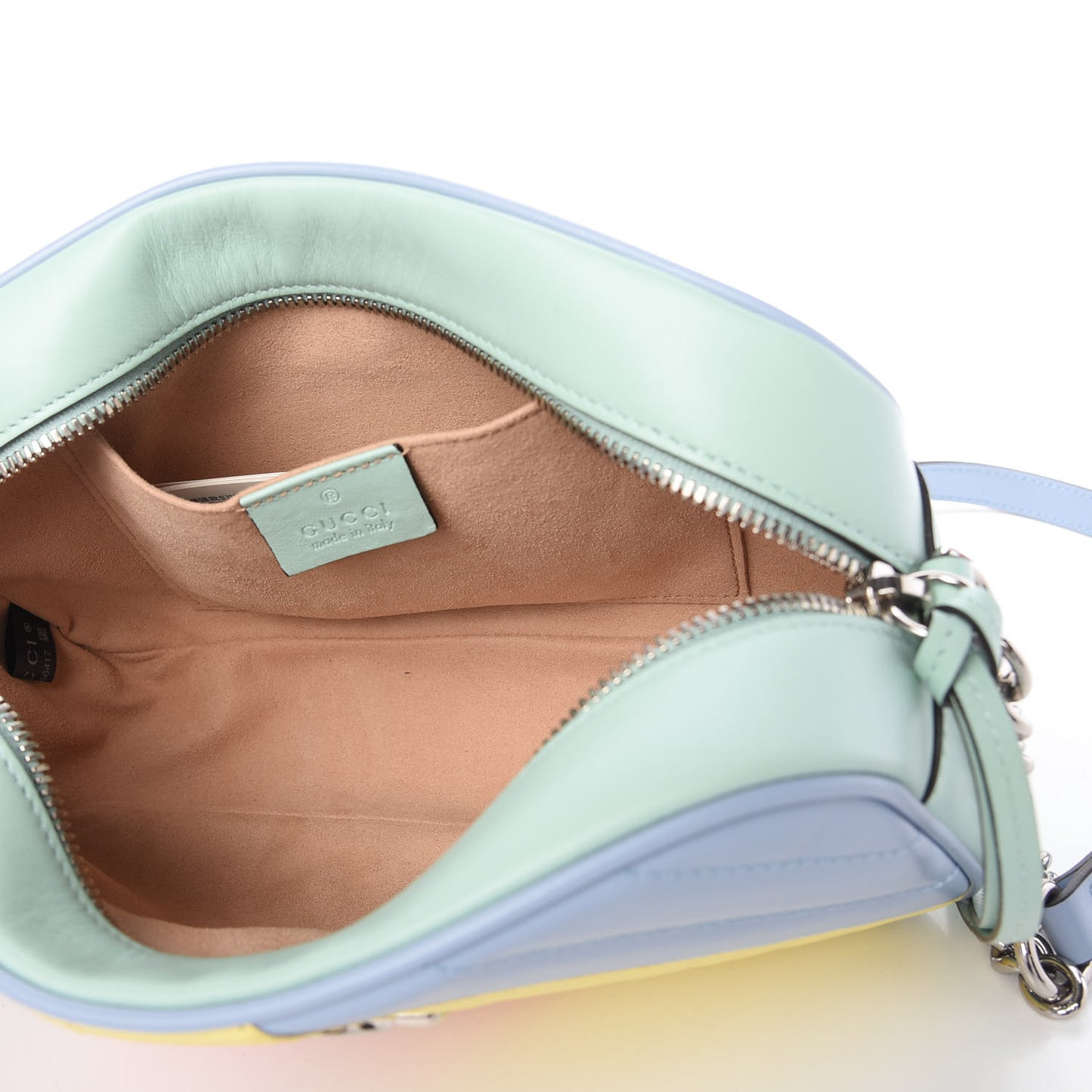 Calfskin Matelasse Diagonal Small GG Marmont Chain Shoulder Bag Multicolor Pastel