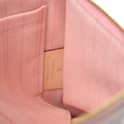 Louis Vuitton Damier Azur Neverfull MM GM Pochette Rose Ballerine 7 of 7