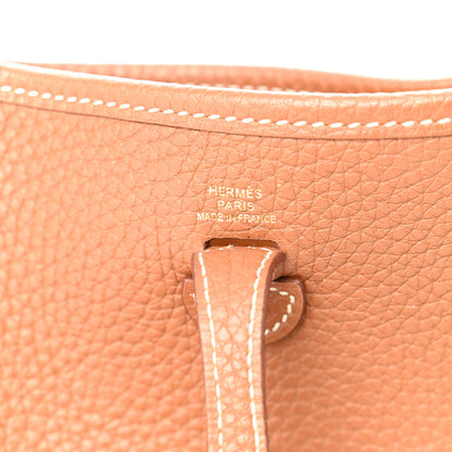 Hermes Taurillon Clemence Amazone Evelyne TPM Gold Cuivre 6 of 10