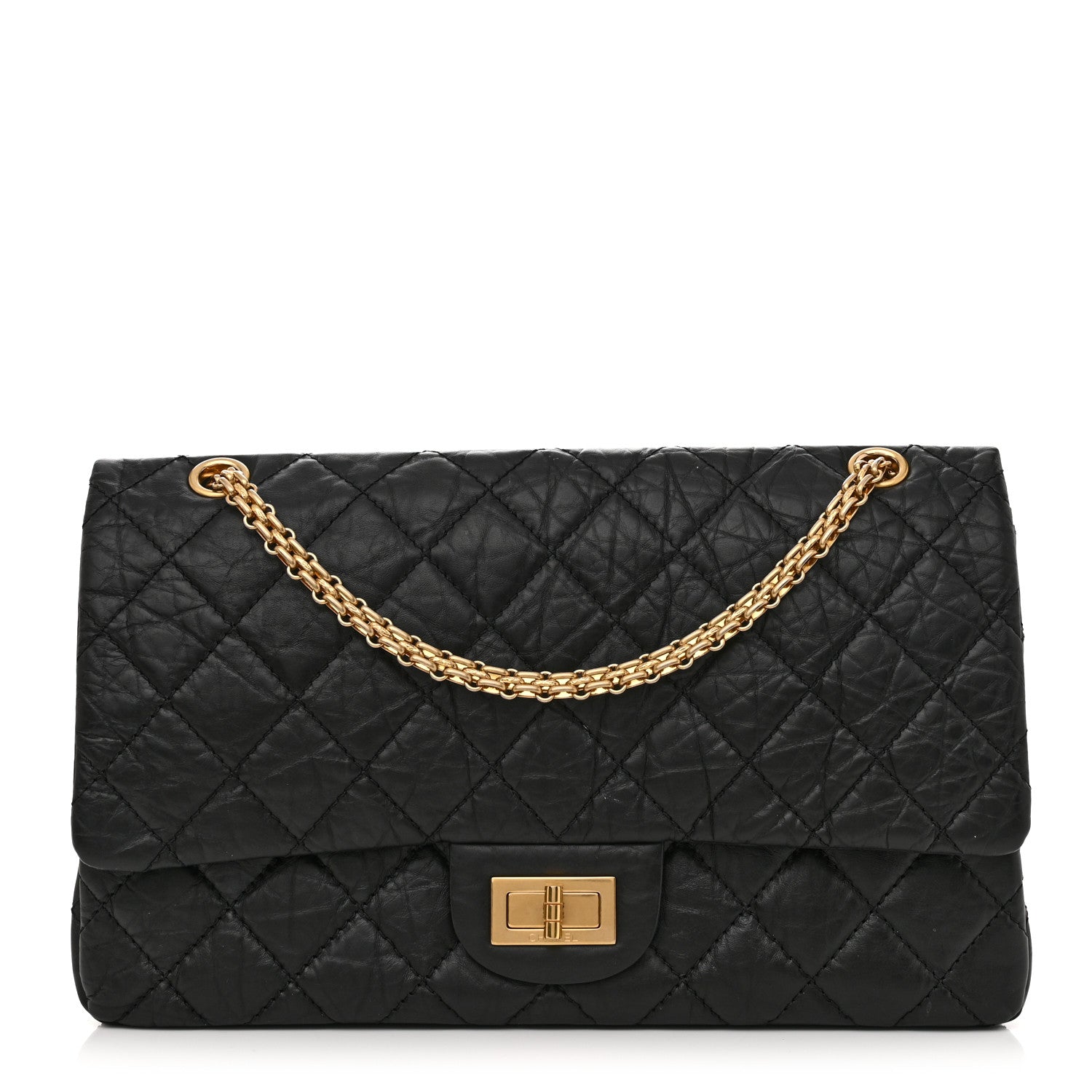 Chanel Aged Calfskin Quilted 2.55 Reissue 227 Flap Black 1 of 10