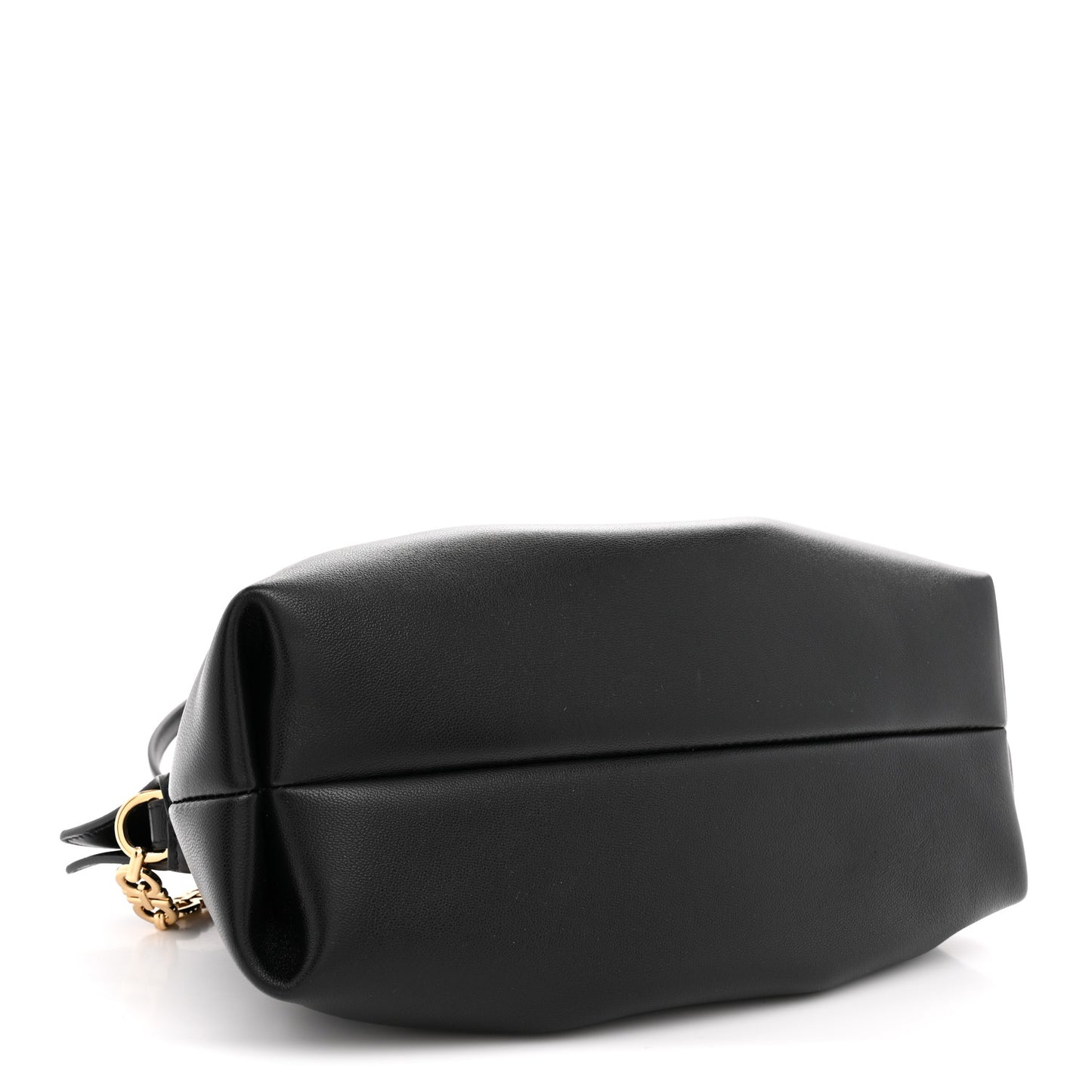 Nappa Small Dumpling Soft Bag Black