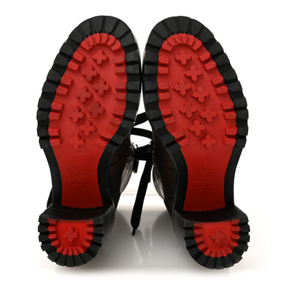 Christian Louboutin En Hiver Mixed Dual-Zip 70 Booties 35 Arabica 6 of 11