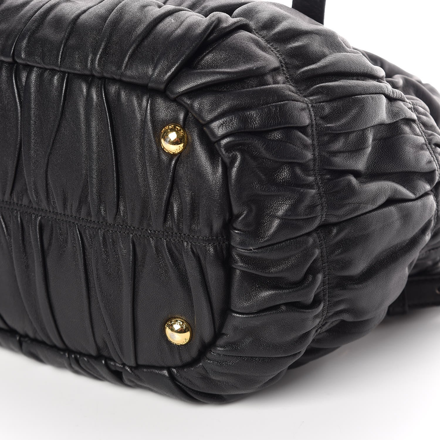 Prada Nappa Gaufre Tote Black 9 of 14