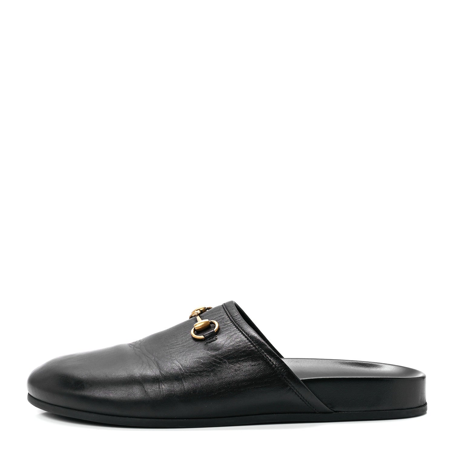 Gucci Malaga Kid Womens Horsebit River Slippers 40 Black 1 of 8