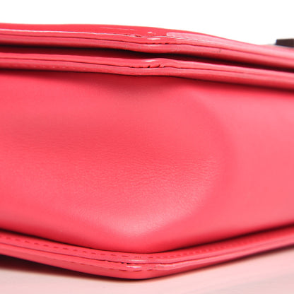 Chanel Patent Quilted Large Boy Flap Pink 10 of 11