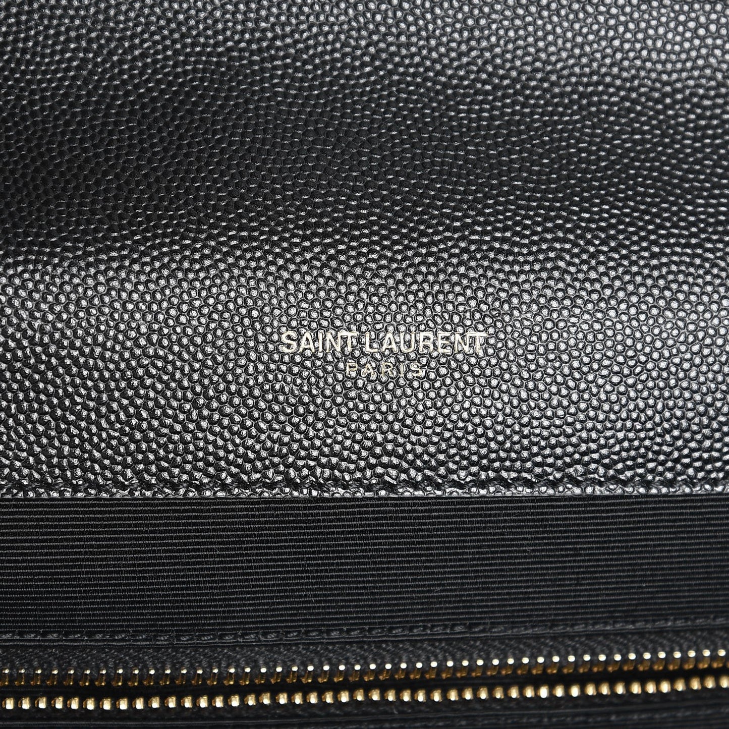 Grain De Poudre Matelasse Chevron Large Monogram Satchel Black