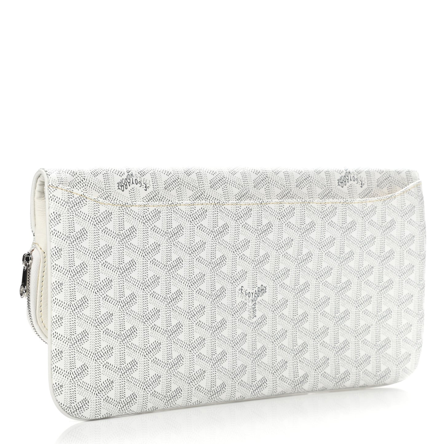 Goyardine Sainte Marie Soft Clutch White