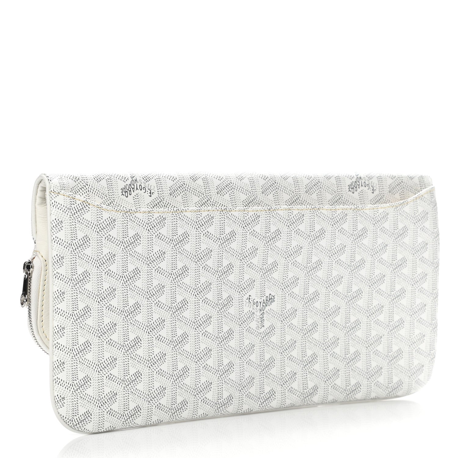 Goyard Goyardine Sainte Marie Soft Clutch White 3 of 8