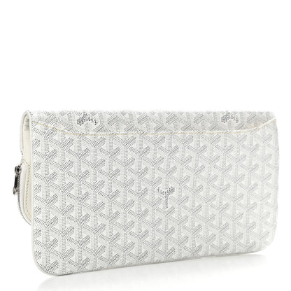 Goyard Goyardine Sainte Marie Soft Clutch White 3 of 8