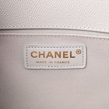 Chanel Caviar Quilted Medium Boy Flap Grey 6 of 10