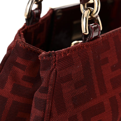 Fendi Zucca Small Mia Tote Red 13 of 13