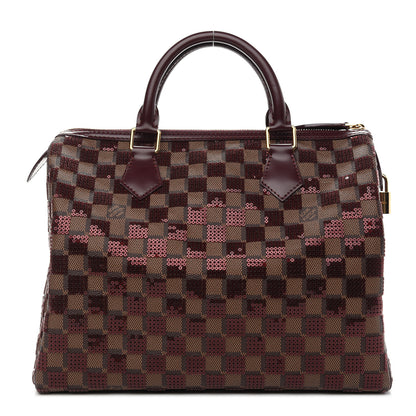 Louis Vuitton Damier Paillettes Speedy 30 Rouge 1 of 8