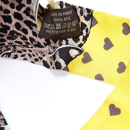 Hermes Silk Jungle Love Love Twilly Jaune Vif Canard 3 of 4