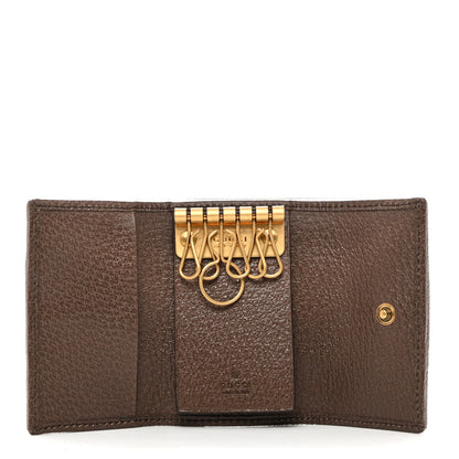 Gucci GG Supreme Monogram Web Ophidia 6 Key Holder Case Beige New Acero 5 of 9