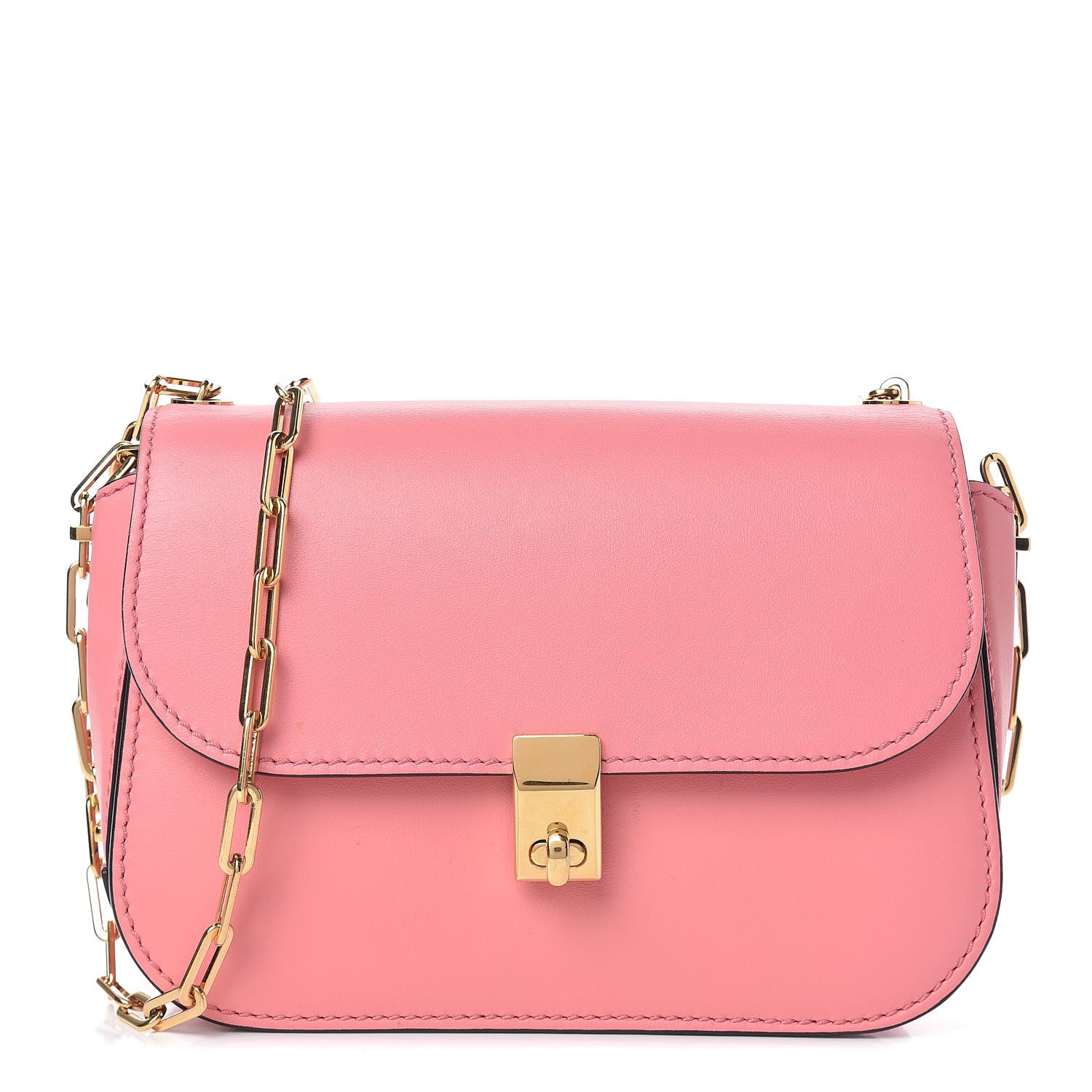 Valentino Garavani Vitello Chain Flap Bag Paradise Rose 1 of 10