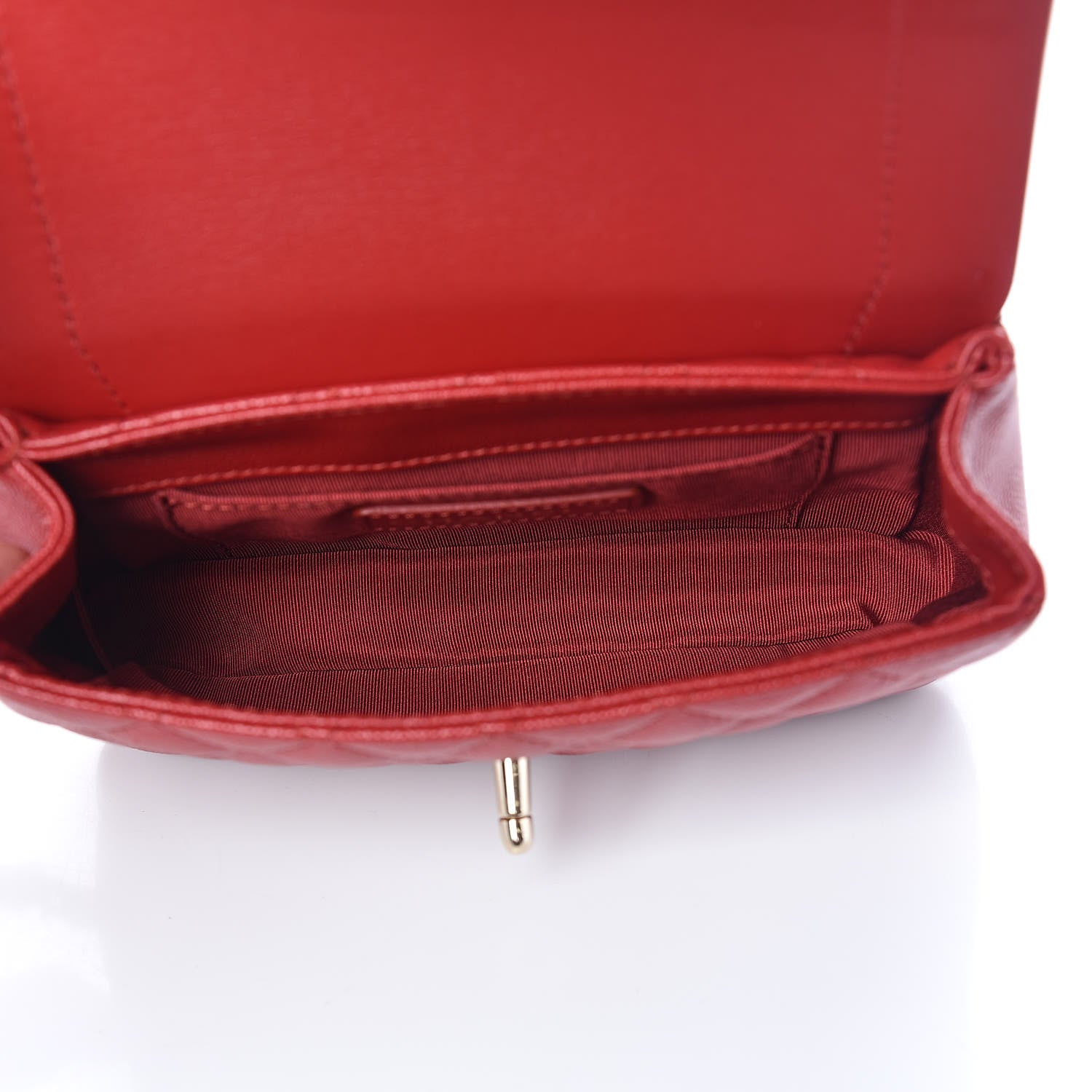 Chanel Caviar Quilted Flap Waist Bag Red 5 of 12
