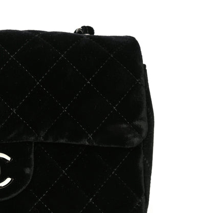 Chanel Velvet Quilted Mini Rectangular Flap So Black 10 of 15