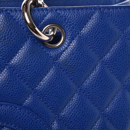 Chanel Caviar Quilted Grand Shopping Tote GST Blue 10 of 10