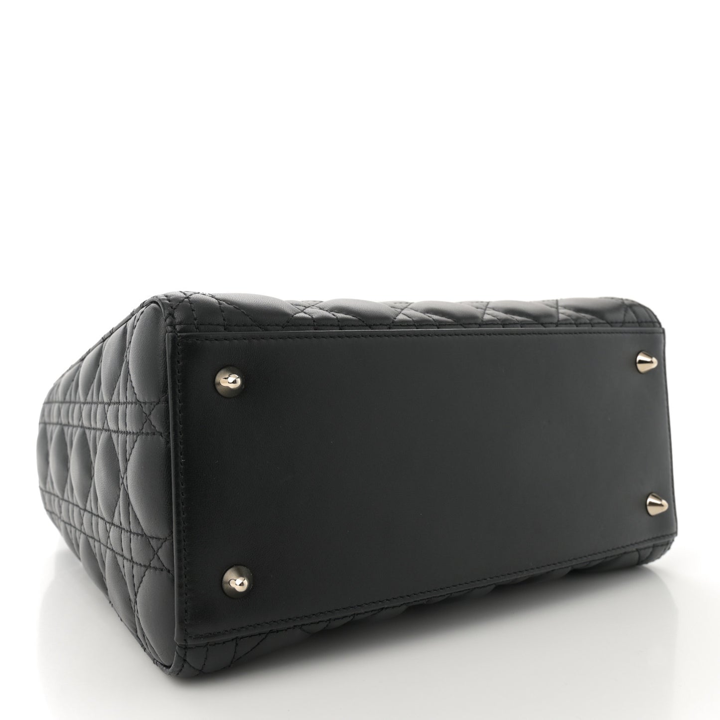 Lambskin Cannage Medium Lady Dior Black