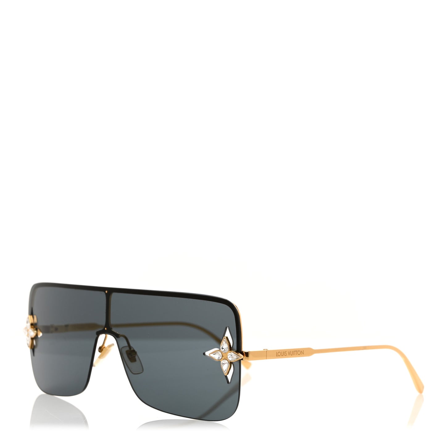 Metal Swarovski Crystal Star Light Sunglasses Z1664U Gold
