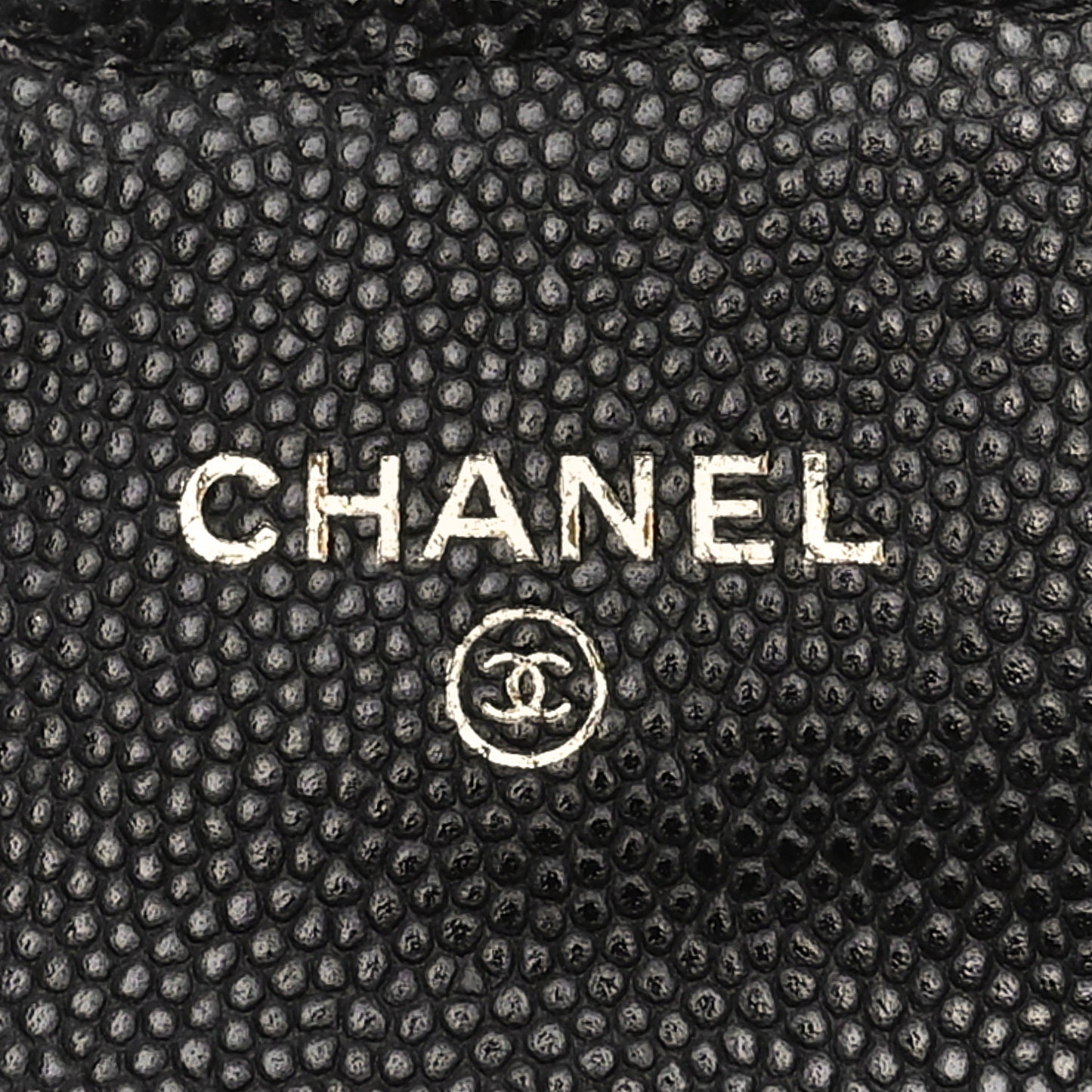 Caviar Quilted Mini Chain Belt Bag Black