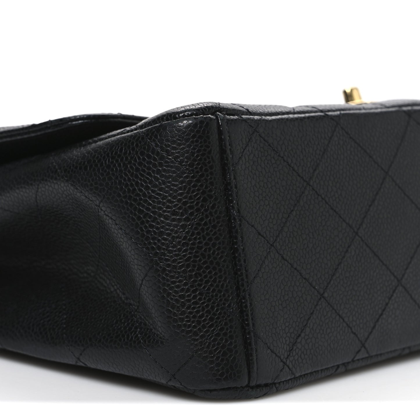 Caviar Quilted Maxi Double Flap Black
