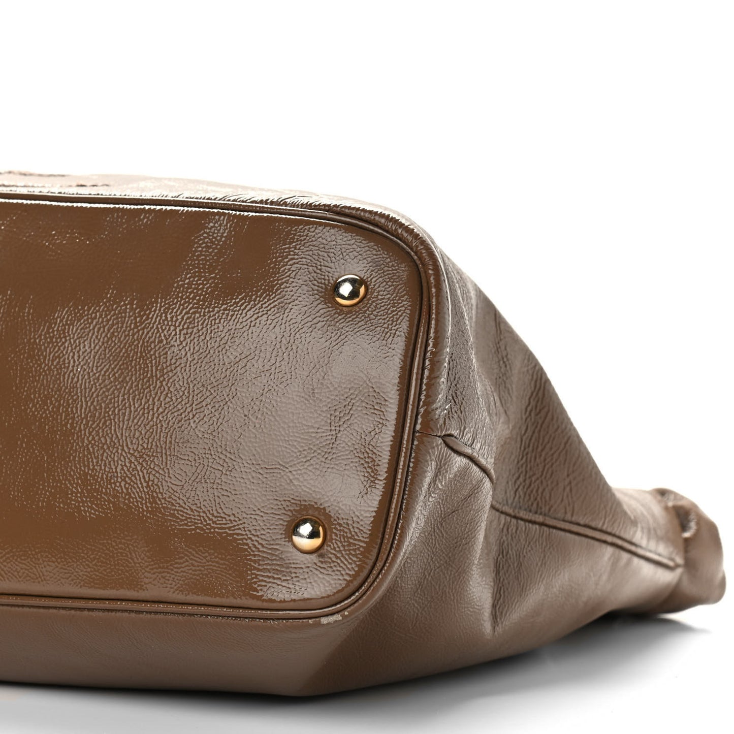 Patent Calfskin Belle de Jour Cabas Tote Camel