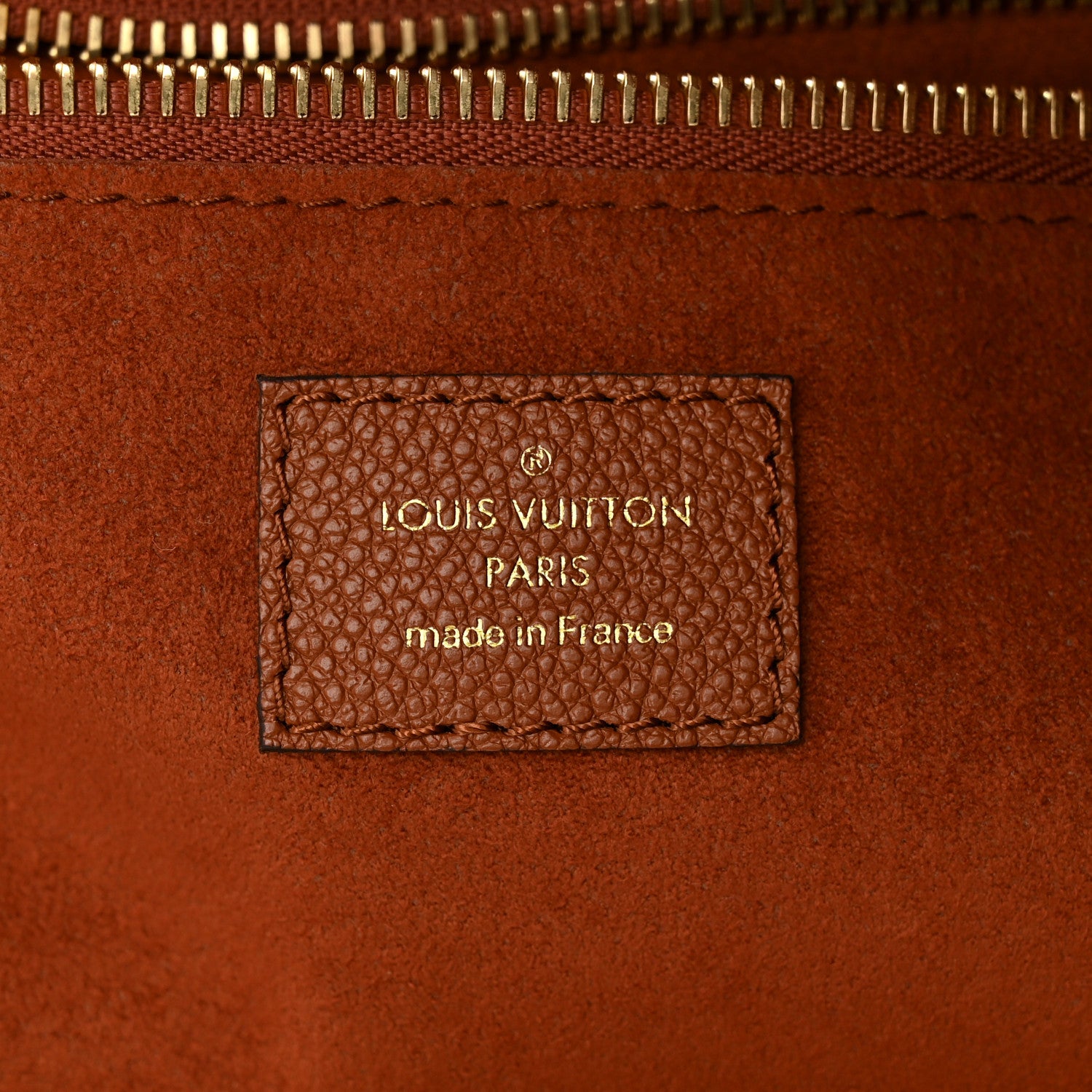 Louis Vuitton Empreinte Monogram Giant Neverfull MM Cognac 7 of 10