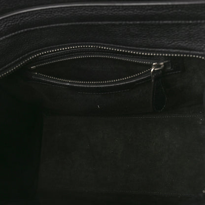 Celine Drummed Calfskin Micro Luggage Black 5 of 9