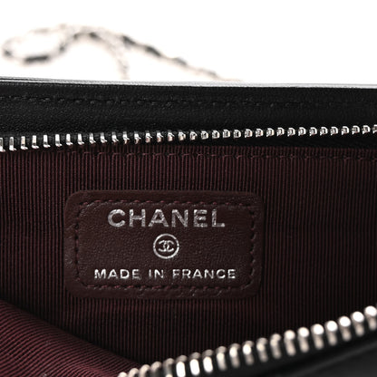 Chanel Lambskin Quilted Zip Phone Case Black 6 of 11
