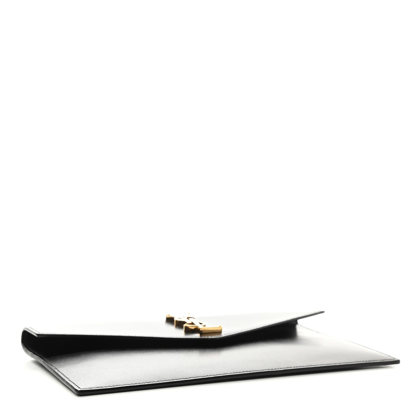 Smooth Shiny Calfskin Monogram Uptown Pouch Black