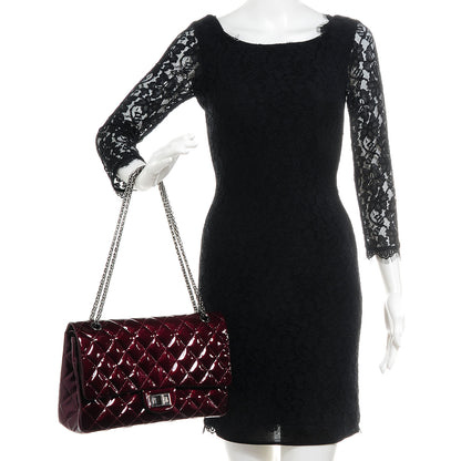 Chanel Patent 2.55 Reissue 227 Flap Bordeaux 2 of 8