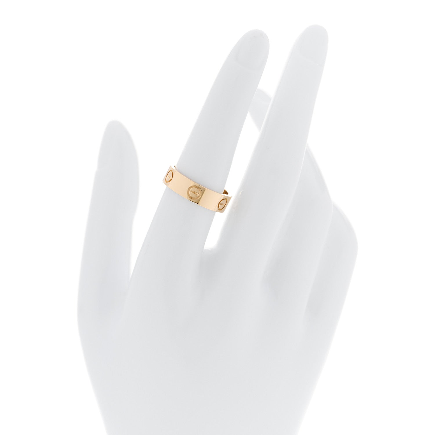 Cartier 18K Yellow Gold 5.5mm LOVE Ring 55 7.25 2 of 5