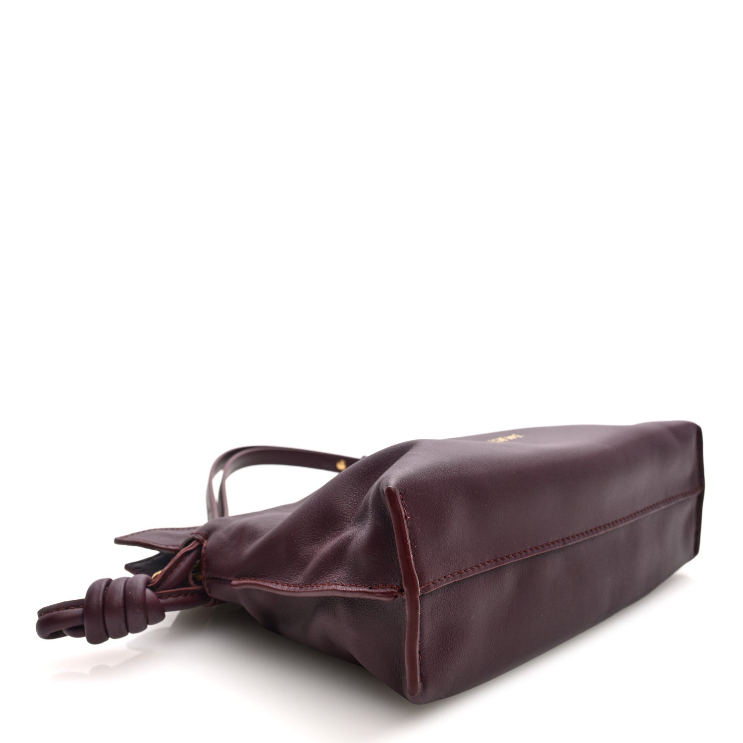 Loewe Calfskin Mini Flamenco Knot Clutch Dark Burgundy 4 of 9