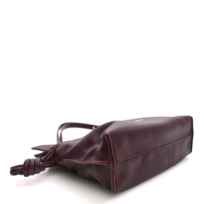 Loewe Calfskin Mini Flamenco Knot Clutch Dark Burgundy 4 of 9